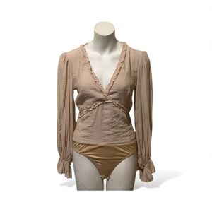 Missguided OPEN back bodysuit. Size 4